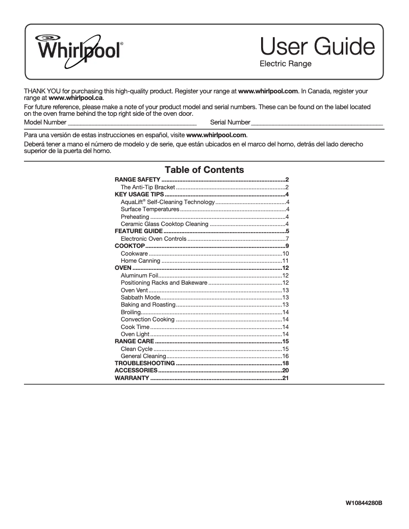 Image de la première page du manuel de l'appareil YWEE730H0DS