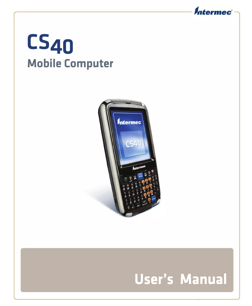 Image de la première page du manuel de l'appareil CS40