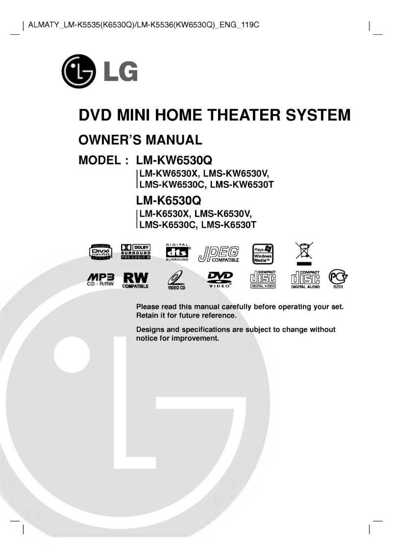 Page 1 de la notice Manuel utilisateur LG LM-K5535X