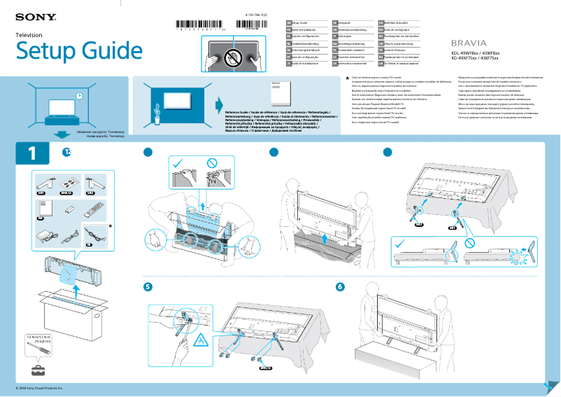 Page n°1 - Manuel utilisateur Sony Bravia KDL-43WF804