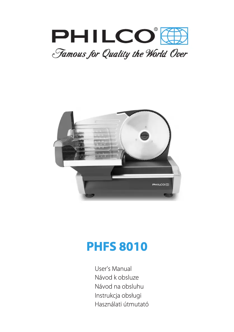 Page 1 de la notice Manuel utilisateur Philco PHFS 8010