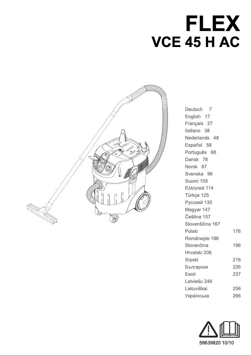 Page 1 of the manual User Manual Kärcher VCE 45 H AC Flex