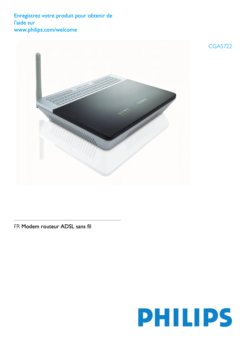 Page 1 de la notice Manuel utilisateur Philips CGA5722