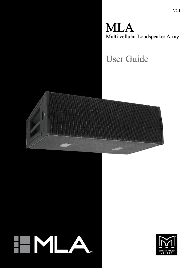 Page n°1 - Manuel utilisateur Martin Audio MLX