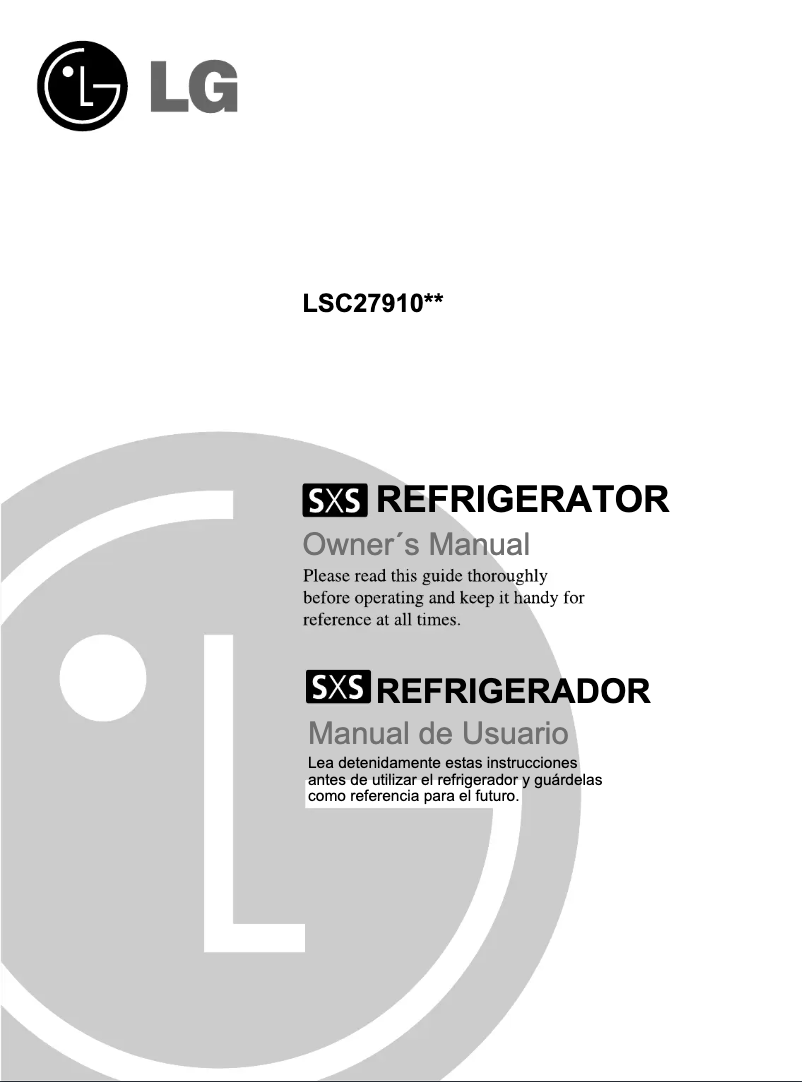 Image de la première page du manuel de l'appareil GM-L273UQRM
