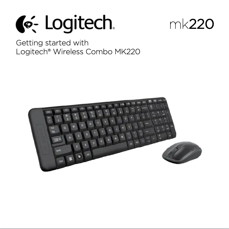 Page 1 de la notice Manuel utilisateur Logitech MK220