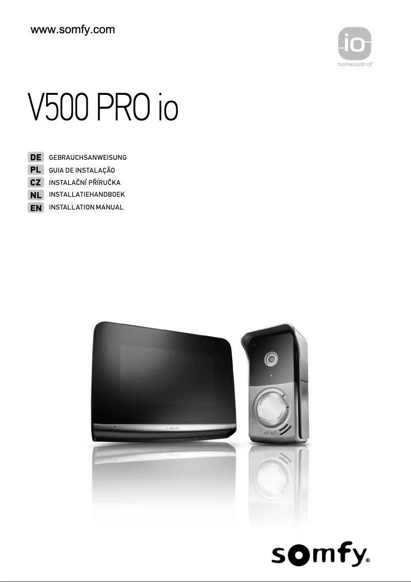 Image de la première page du manuel de l'appareil V500 PRO io