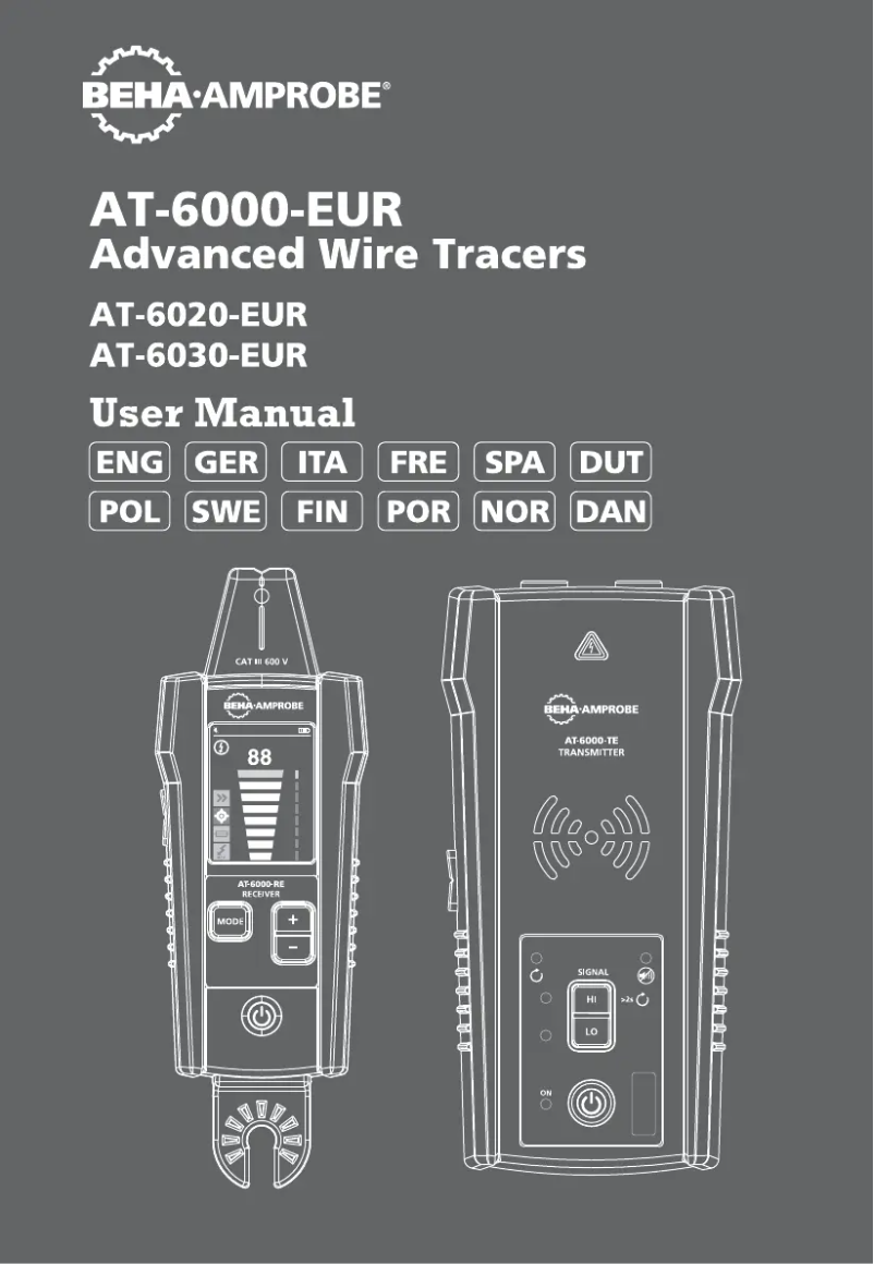 Page n°1 - Manuel utilisateur Beha-Amprobe AT-6020-EUR