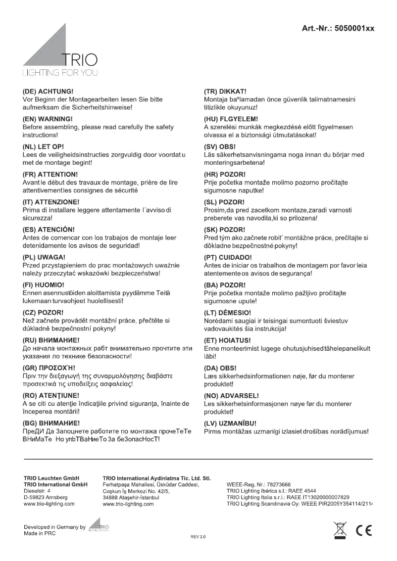 Image de la première page du manuel de l'appareil Hood 505000101