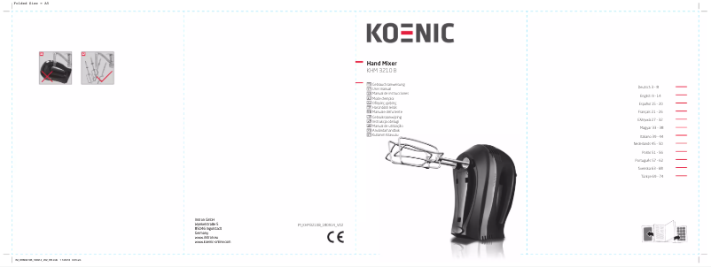 Image de la première page du manuel de l'appareil KHM 3210 B