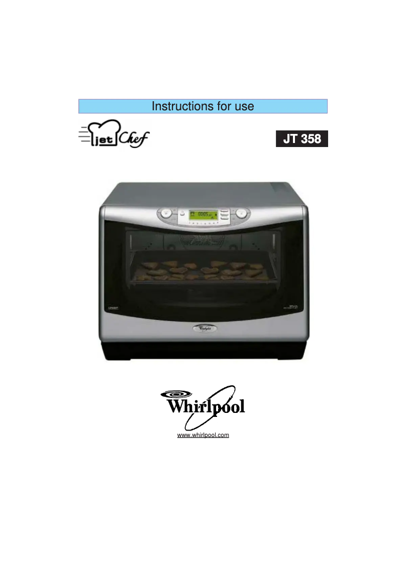 Page n°1 - Manuel utilisateur Whirlpool JetChef JT 358