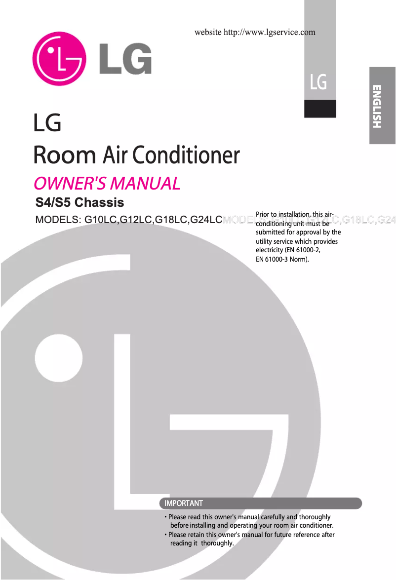 Page n°1 - Manuel utilisateur LG HSUC0964DA3