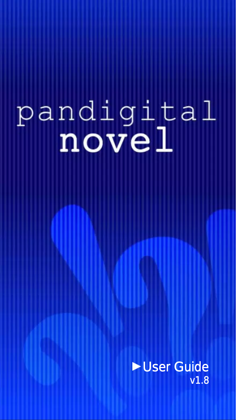 Page n°1 - Manuel utilisateur Pandigital Novel V1.8