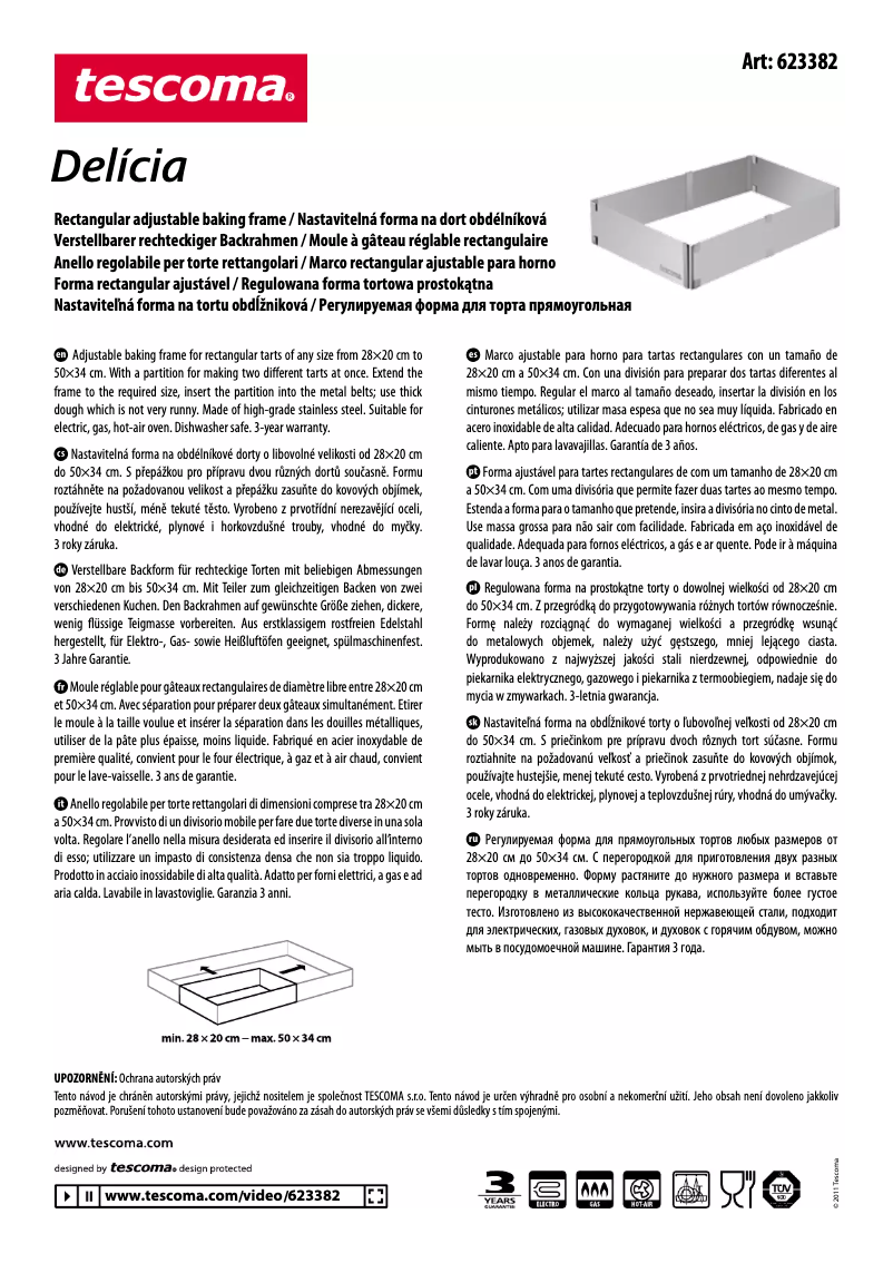 Página 1 del manual Manual de usuario Tescoma 623382