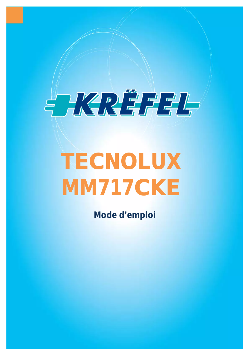 Image de la première page du manuel de l'appareil MM717CKE