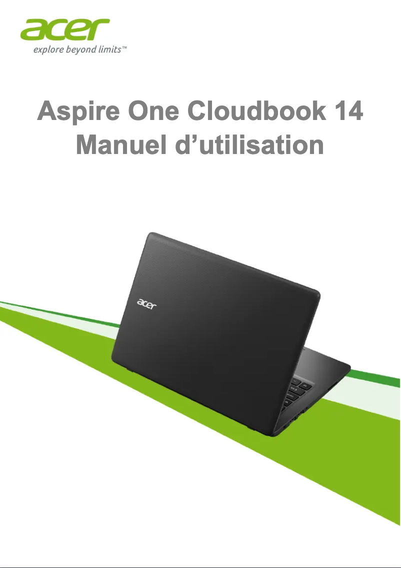 Imagen de la primera página del manual del dispositivo Aspire One Cloudbook 1-431M