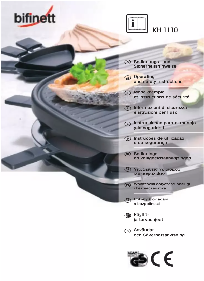 Page 1 de la notice Manuel utilisateur Bifinett KH 1110
