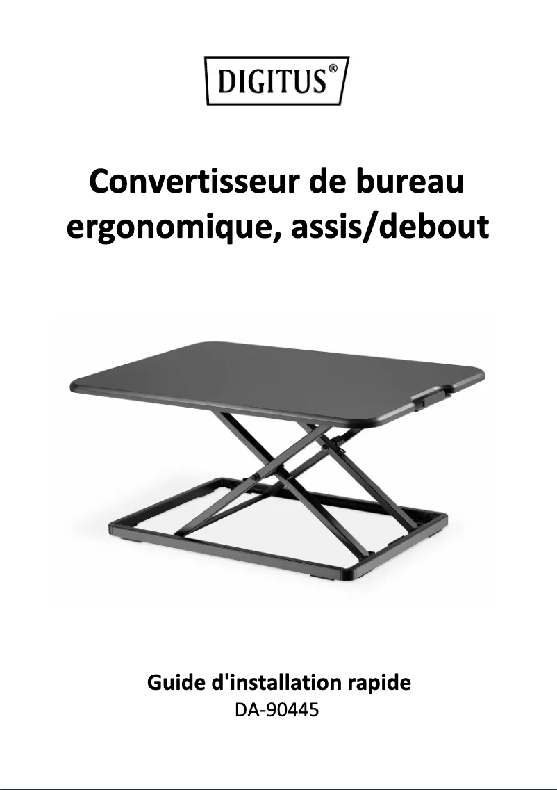 Image de la première page du manuel de l'appareil DA-90445