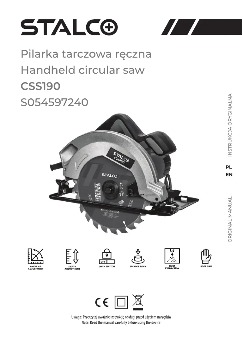 Página 1 del manual Manual de usuario Stalco CSS190