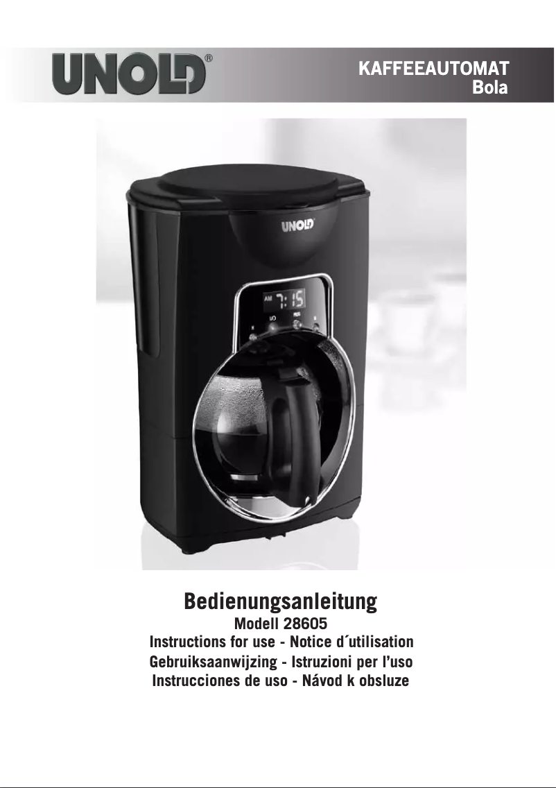 Image de la première page du manuel de l'appareil 28605