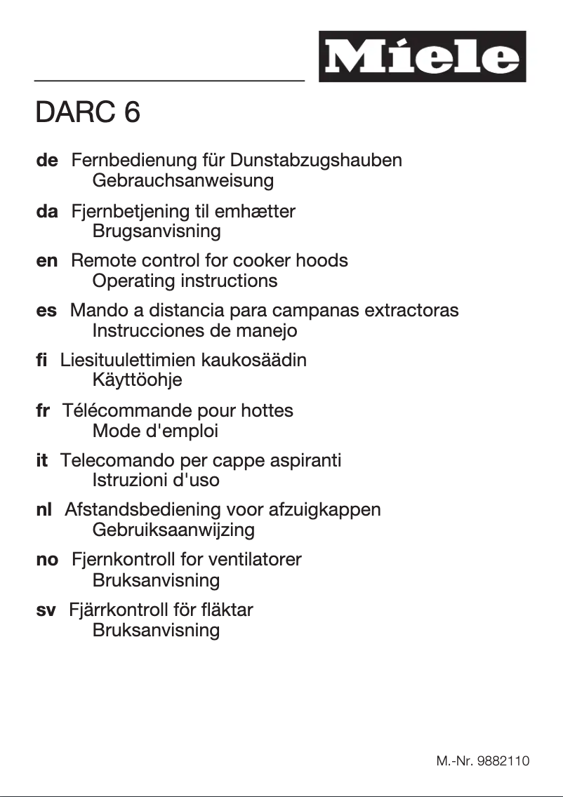 Imagen de la primera página del manual del dispositivo DARC 6