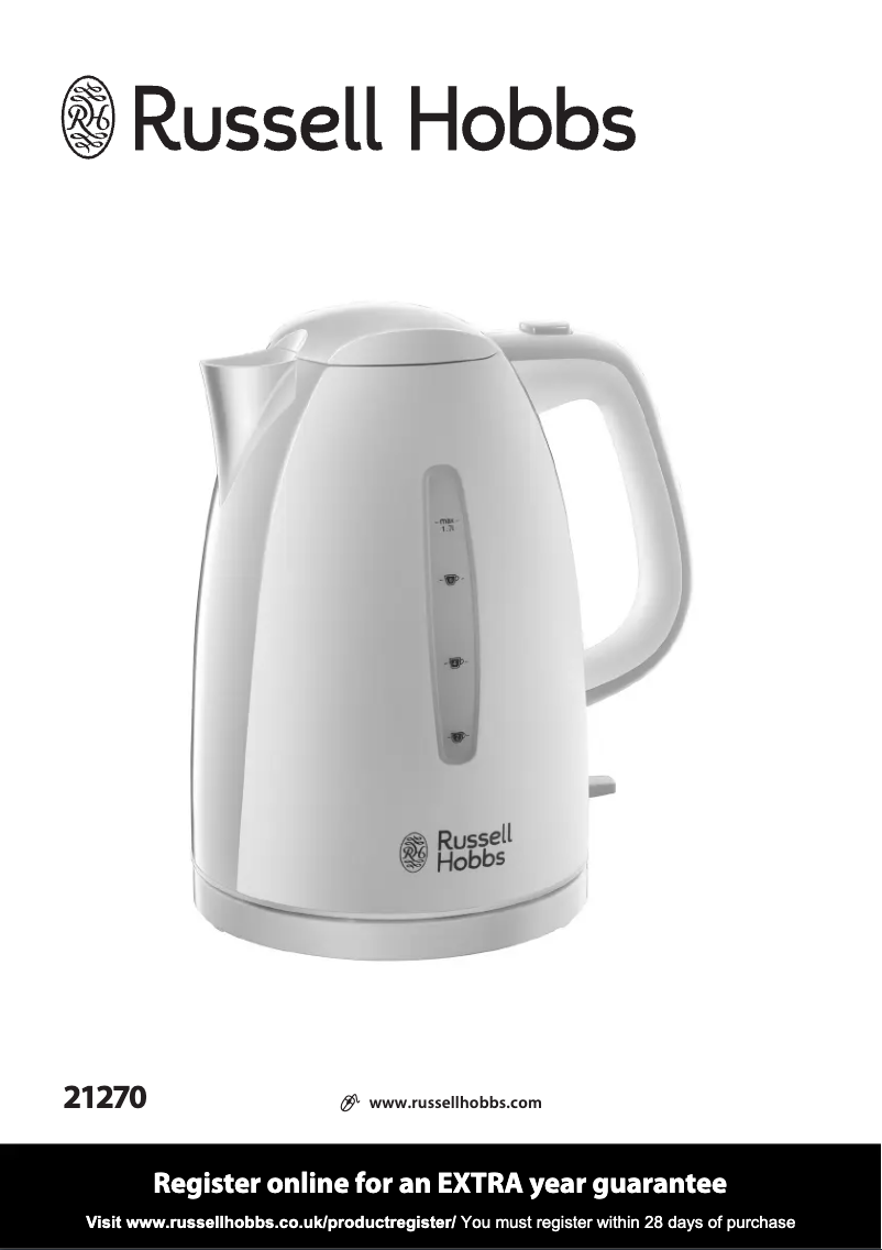 Page n°1 - Manuel utilisateur Russell Hobbs Textures 21270