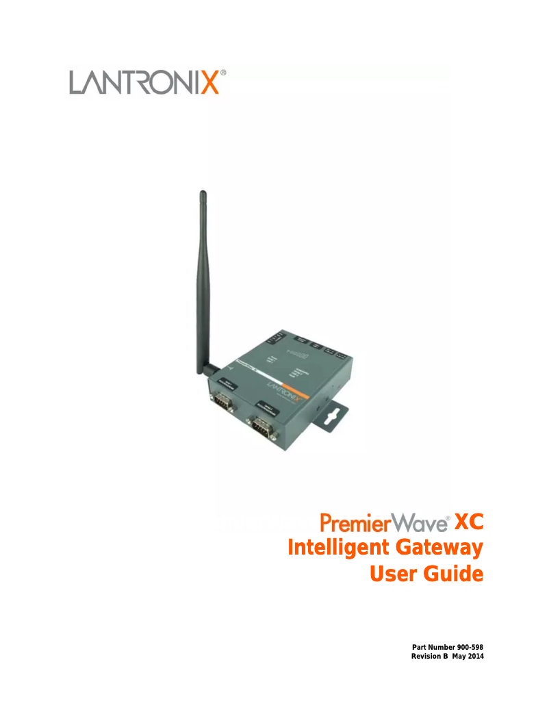 Page n°1 - Manuel utilisateur Lantronix PXC2102G2-01