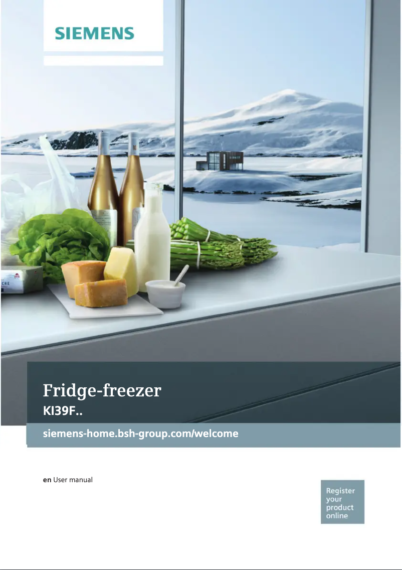 Image de la première page du manuel de l'appareil KI39FP61HK