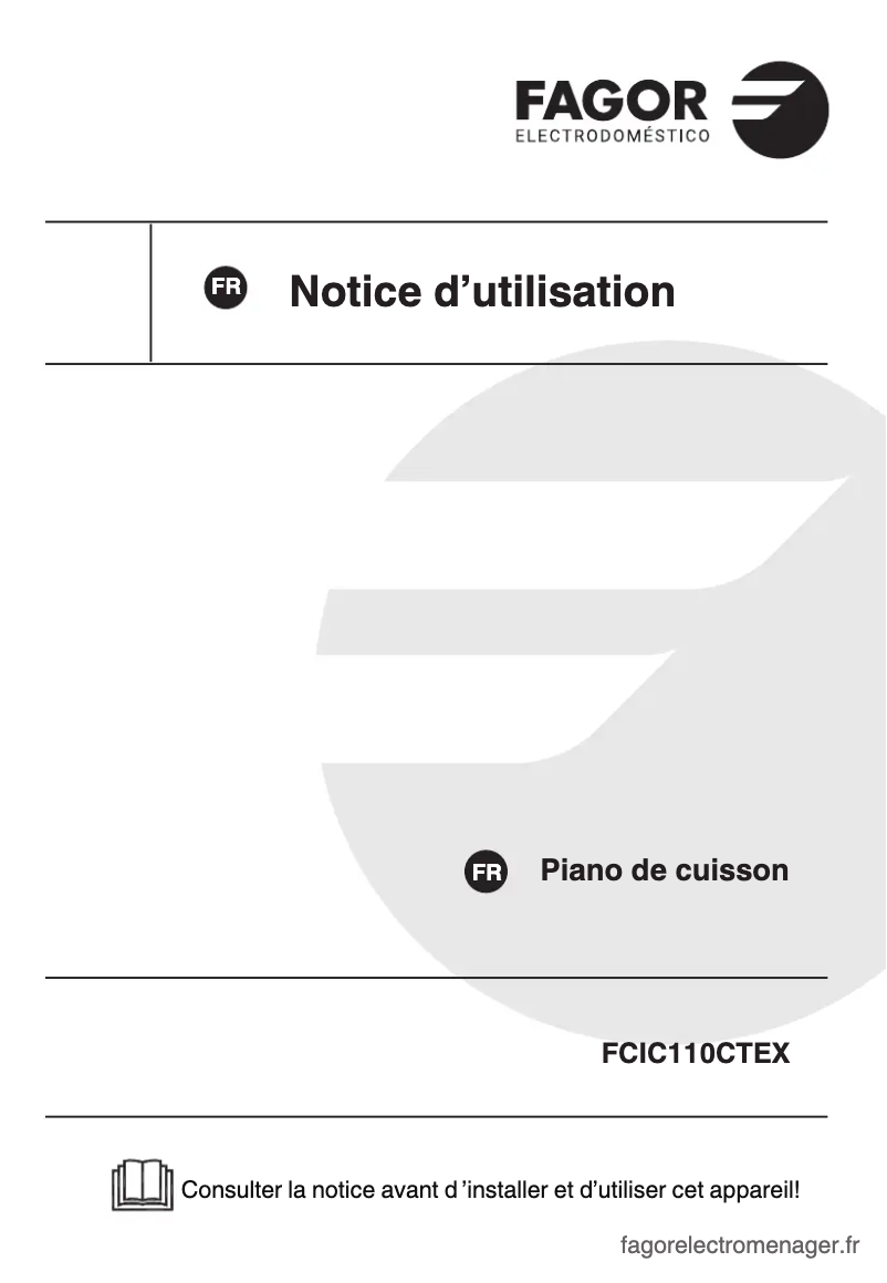 Imagen de la primera página del manual del dispositivo FCIC110CTEX