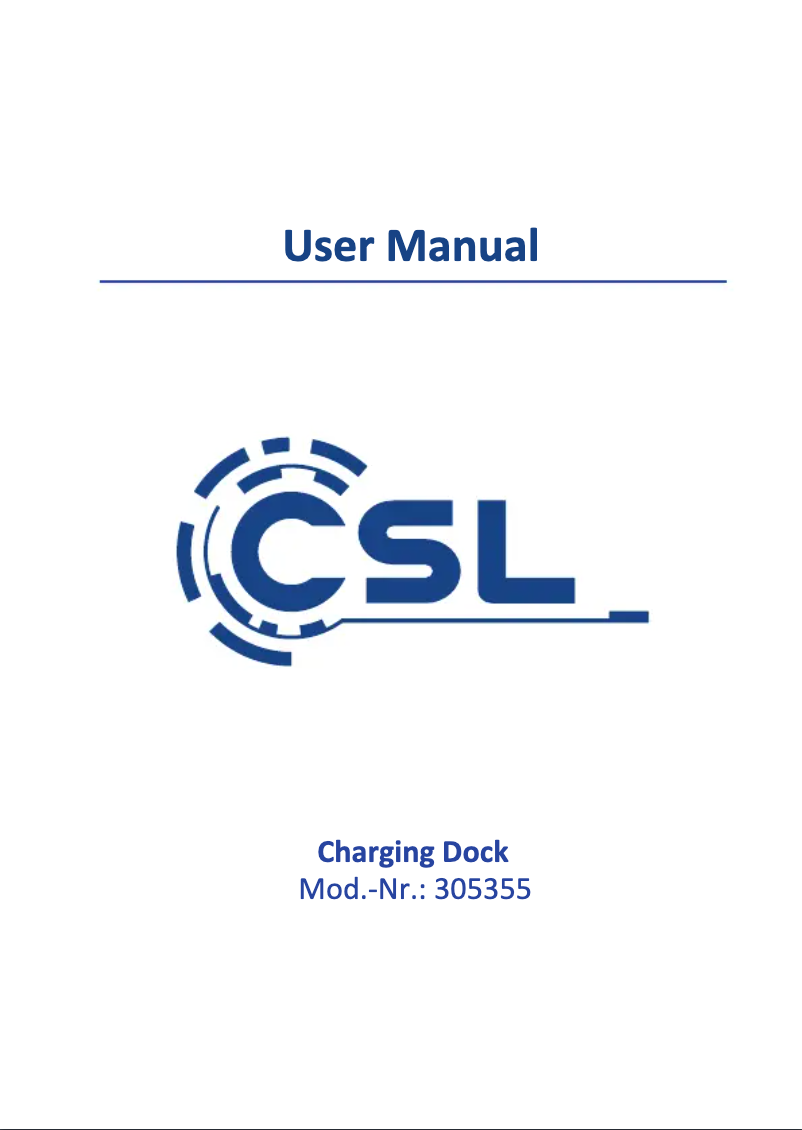 Page 1 de la notice Manuel utilisateur CSL 305355