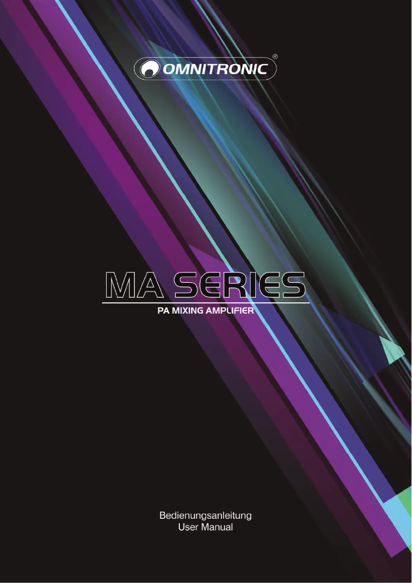 Image de la première page du manuel de l'appareil MA-60P