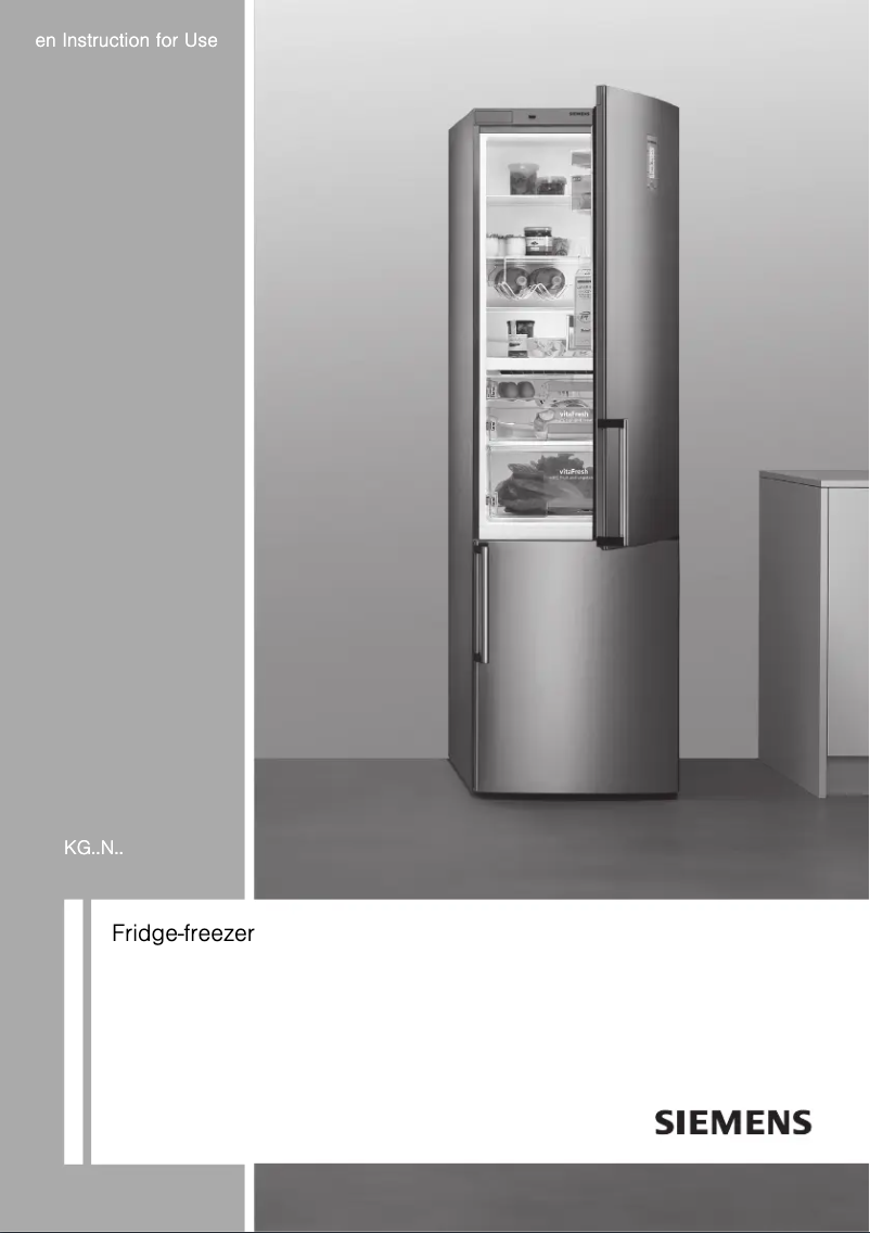 Page n°1 - Manuel utilisateur Siemens KG39NVI22