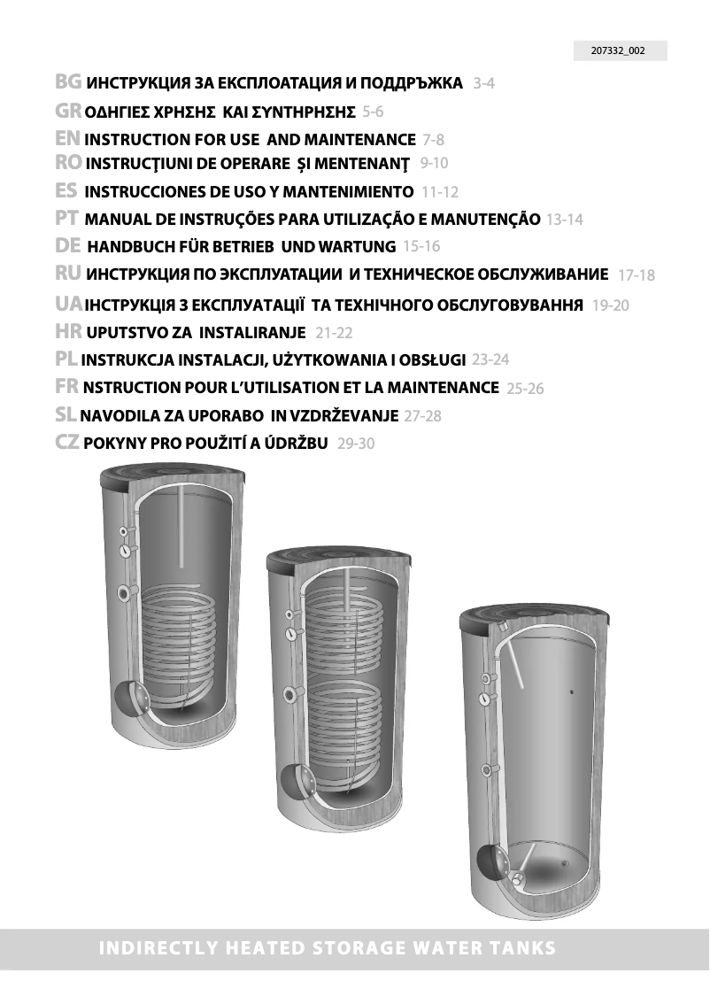 Página 1 del manual Manual de usuario Tesy EV 2000 130 DN18