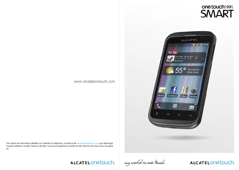 Page n°1 - Manuel utilisateur Alcatel One Touch 991 Smart