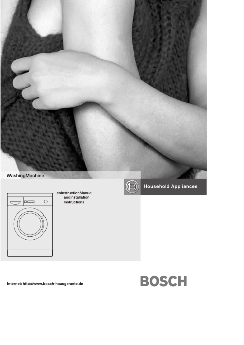 Page 1 de la notice Manuel utilisateur Bosch WFL1262ZA