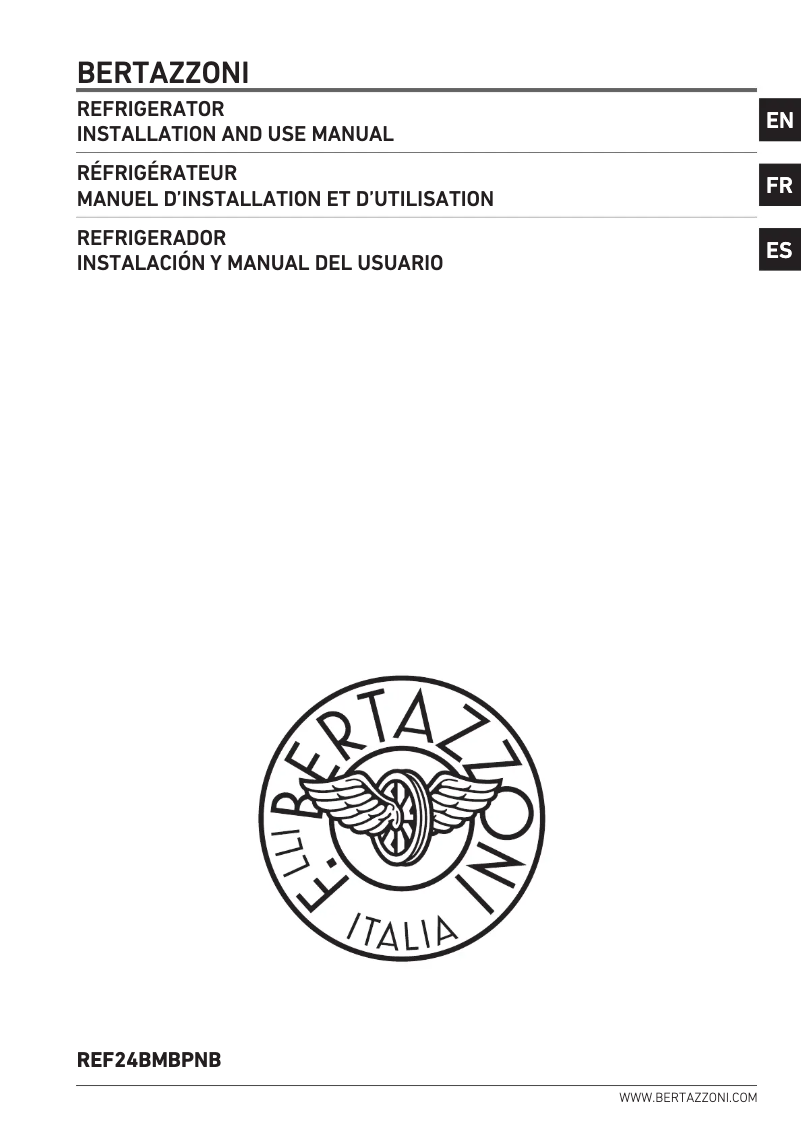 Image de la première page du manuel de l'appareil REF24BMBPNB