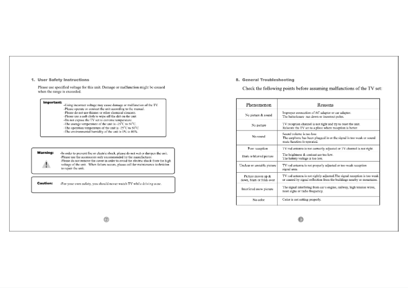 Page 1 de la notice Manuel utilisateur Denver DFT-507