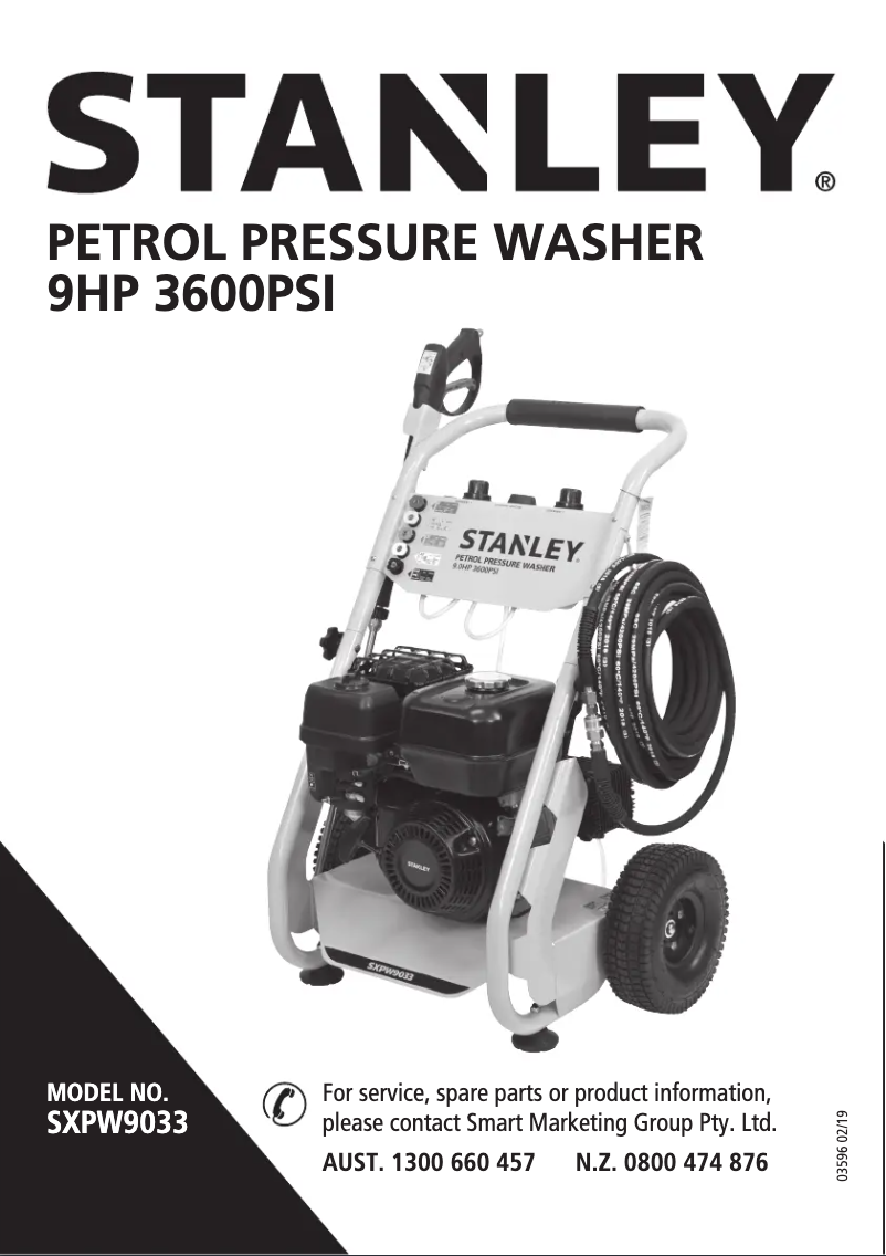 Page n°1 - Manuel utilisateur Stanley SXPW9033