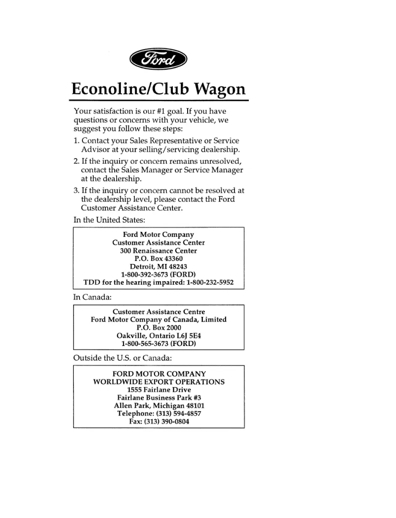 Image de la première page du manuel de l'appareil E-250 (1996)