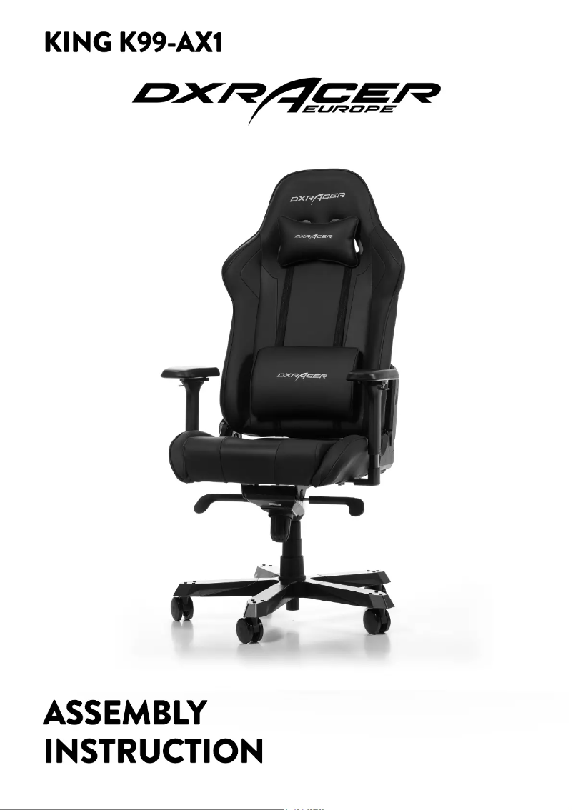 Página 1 del manual Manual de usuario DXRacer KING K99-N