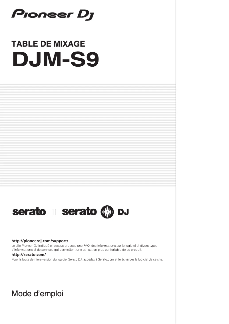 Imagen de la primera página del manual del dispositivo DJM-S9