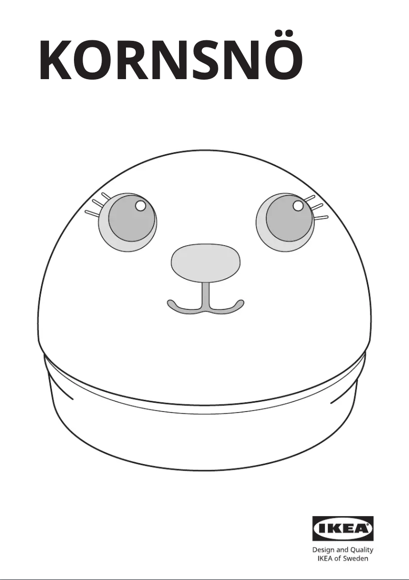 Page 1 de la notice Manuel utilisateur Ikea KORNSNÖ 204.408.90