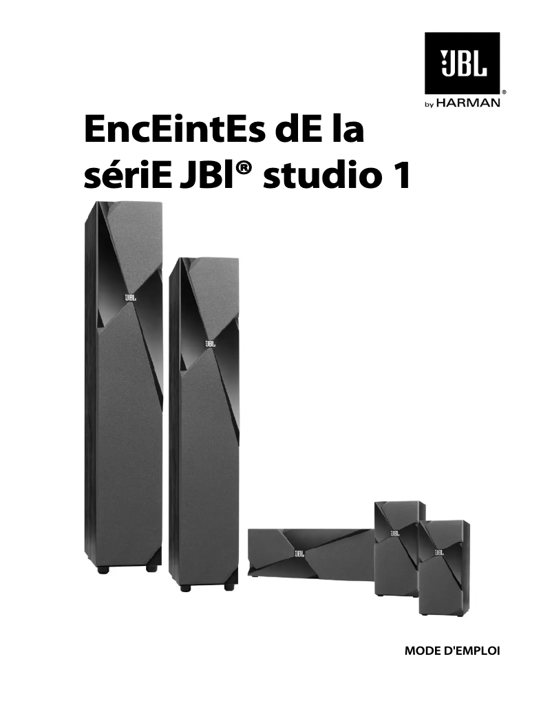 Page n°1 - Manuel utilisateur JBL Studio 130BK