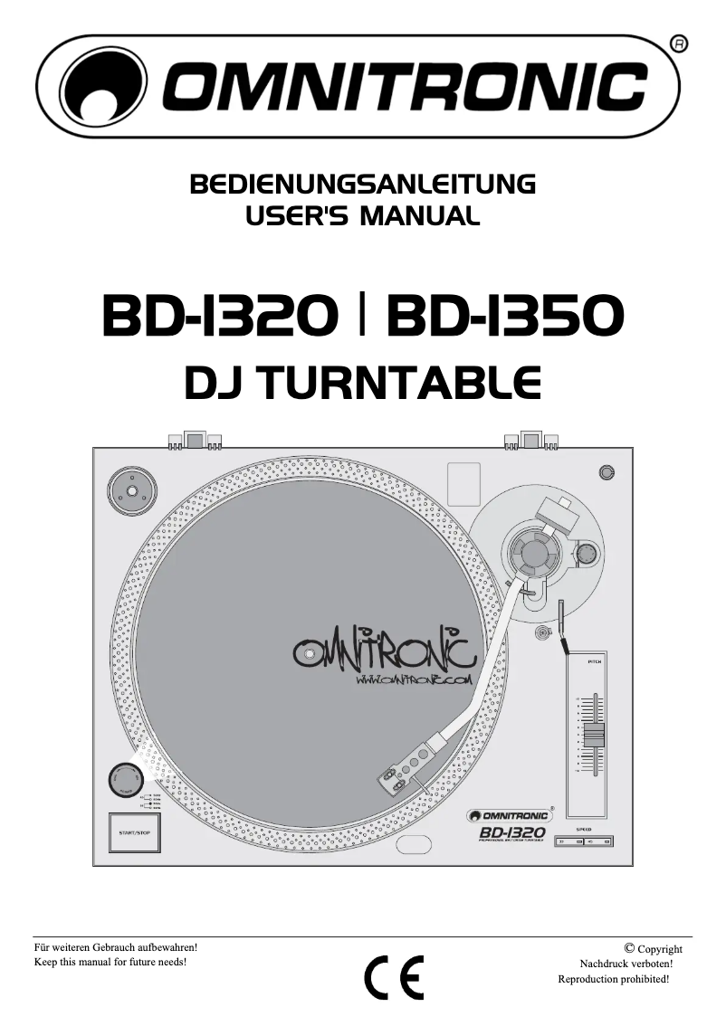 Image de la première page du manuel de l'appareil BD-1350