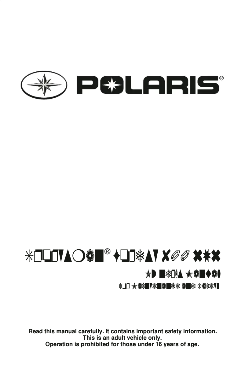 Página 1 del manual Manual de usuario Polaris Sportsman Forest 800 6x6 (2014)