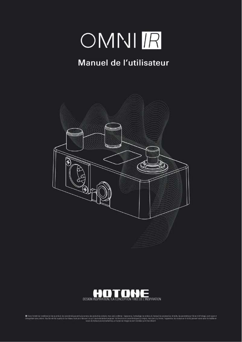 Image de la première page du manuel de l'appareil Omni IR