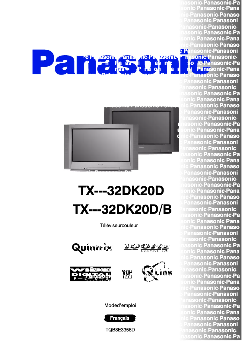 Page 1 de la notice Manuel utilisateur Panasonic TX-32DK20D/B