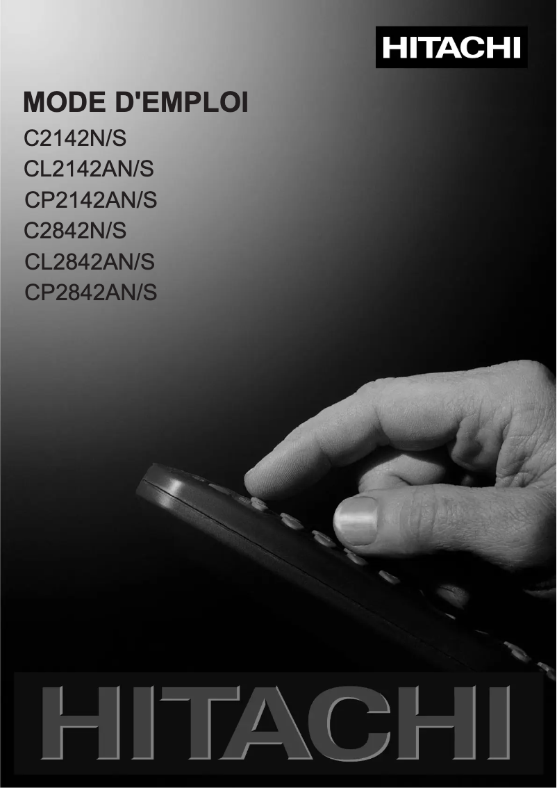 Page n°1 - Manuel utilisateur Hitachi CL2842AN