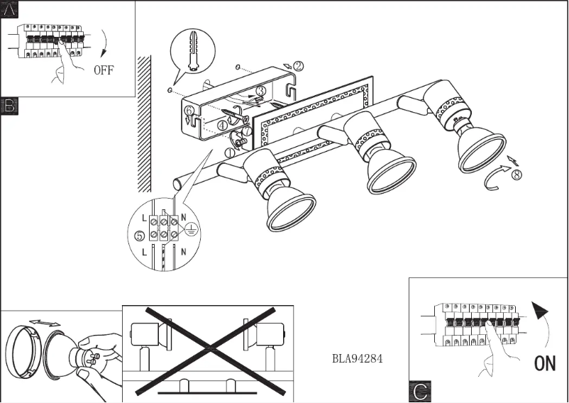 Page n°1 - Manuel utilisateur Eglo Bonares