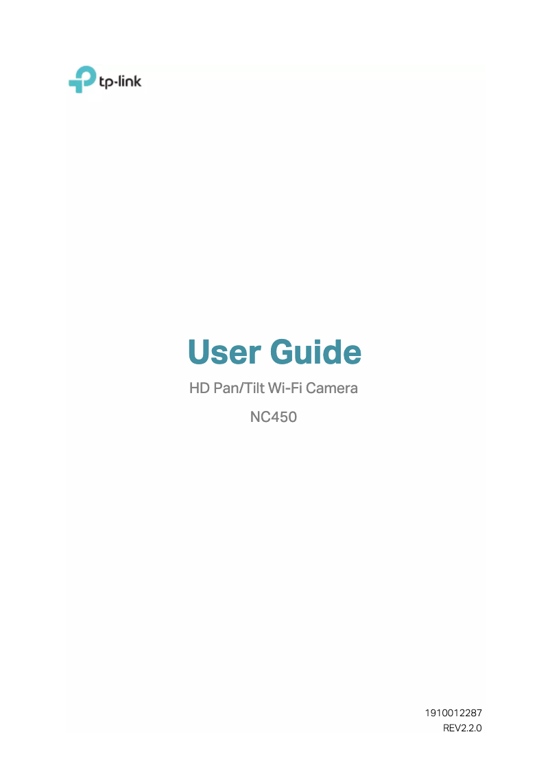 Page n°1 - Manuel utilisateur TP-Link TL-NC450